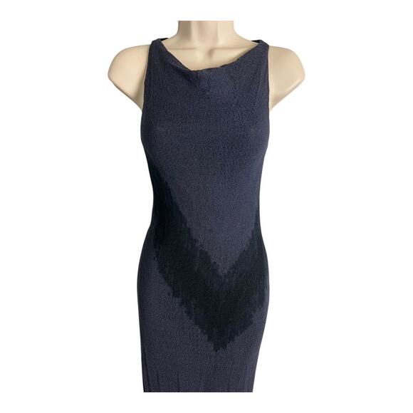 Jussara Sleeveless Fitted Midi Sheath Dress Net Mesh Boho Mermaid Indie S Small - Picture 2 of 9